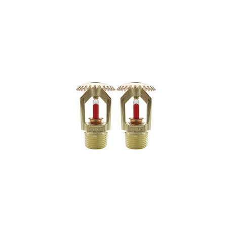 (2 unidades) aprobado por FM y con certificación UL/CUL, aspersor vertical de atún de 1/2 pulgada NPT 68 °C K  5.6 K80 respues