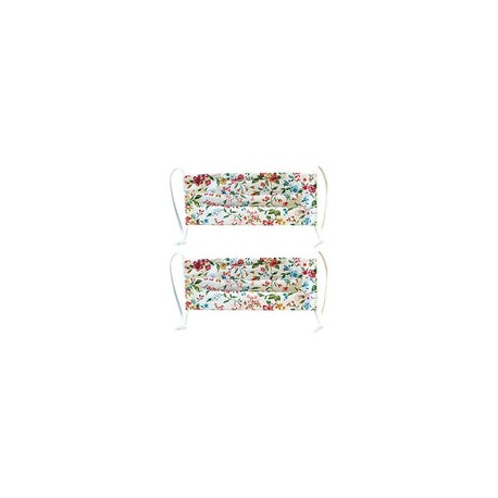 100% algodón coreano reutilizable lavable tira de metal ajustable cara máscara boca 2 paquete de doble capa antipolvo moda cubi