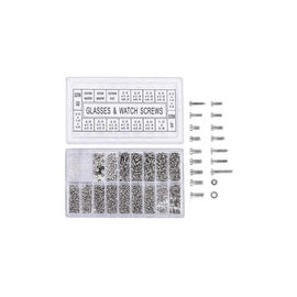 1000 Piezas Micro Tornillos de Acero Inoxidable Tuercas para Reparar Bicicleta Gafas de Gafas Reloj