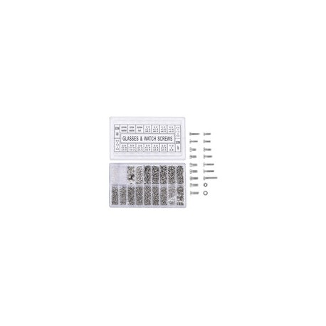 1000 Piezas Micro Tornillos de Acero Inoxidable Tuercas para Reparar Bicicleta Gafas de Gafas Reloj