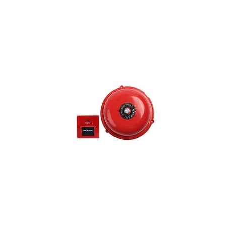 100dB High-Decibel Fire Alarm Bell tipos de huelga interna de acero inoxidable de 6 pulgadas Campana eléctrica utilizada para a