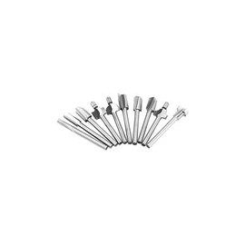 10pcs/Set Fresa de acero de alta velocidad Fresa 1/8 pulg. Vástago de carburo Fresas Brocas Recto Carpintería Tallado Parte Rou