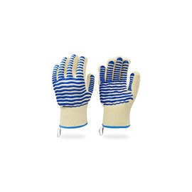 1 par de guantes de silicona para barbacoa, antideslizantes, lavables, 500 grados, ignífugos, parrilla de Camping para el hogar