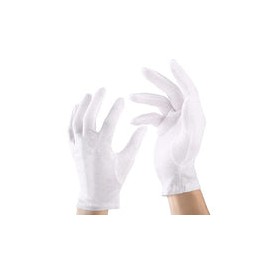 12 pares de guantes de inspección, guantes blancos de algodón