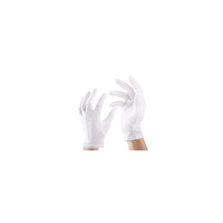 12 pares de guantes de inspección, guantes blancos de algodón