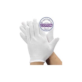 12 pares unisex de algodón blanco suave para eccema, guantes para hidratar las manos secas de algodón blanco (grande)…
