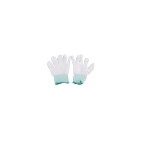 1 par de guantes recubiertos de guantes antiestáticos antideslizantes para proteger la seguridad de la instalación de computado