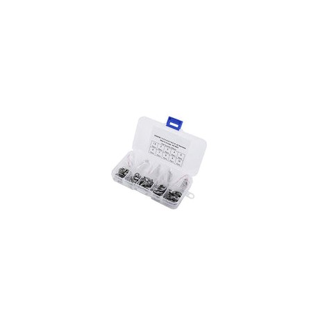 120Pcs 304 acero inoxidable E-Clip retenedor anillo de anillo de retención Anillo, 1.5mm-10mm