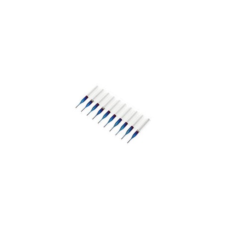 10 Unids Cono Fresa de Carburo de Tungsteno Cortador Recubierto Azul Molino de Fresas Para Pcb Scm Placa de Circuito Máquina de