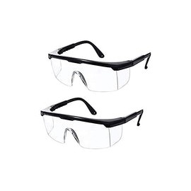 2 Lentes de Seguridad Ajustables, Protectores Médicos Antivirus | Antiempañantes Ultra-Transparentes, Alta Resistencia, Anti-ra