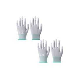 2 pares de guantes antideslizantes antiestáticos con revestimiento de poliuretano, antideslizantes, duraderos, transpirables, p