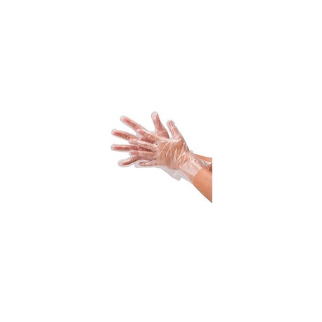 100 Guantes Desechables Polietileno – sin látex, plástico para preparación de Alimentos, Guantes Seguros para cocinar, Limpieza