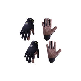 2 pares de guantes de trabajo de cuero para hombres y mujeres, guantes de trabajo de seguridad de utilidad, guantes de jardiner