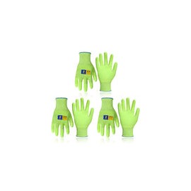 3 pares de guantes de trabajo utilitarios para mujeres y hombres, guantes resistentes a los cortes, guantes de jardinería ultra
