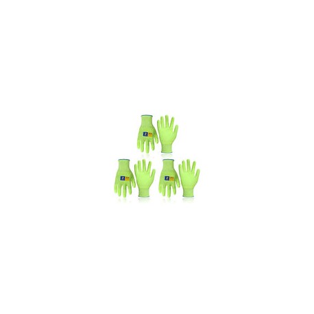 3 pares de guantes de trabajo utilitarios para mujeres y hombres, guantes resistentes a los cortes, guantes de jardinería ultra