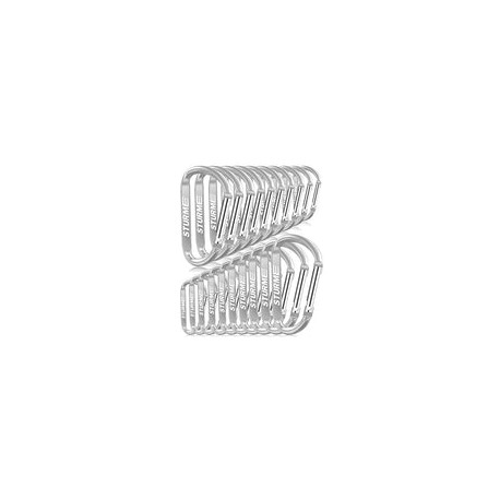 2.7" Aluminum D Ring Carabiners Clip D Shape Spring Loaded Gate Small Keychain Carabiner Clip Set for Outdoor Camping Mini Lock