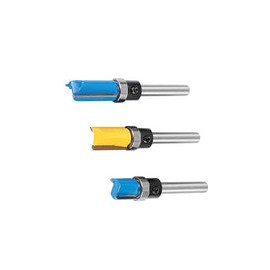 3 Unids 1/4 Pulgadas Vástago Flush Trim Patrón Plantilla Router Bit Set Madera Top Rodamiento Herramienta de Corte de Fresado P