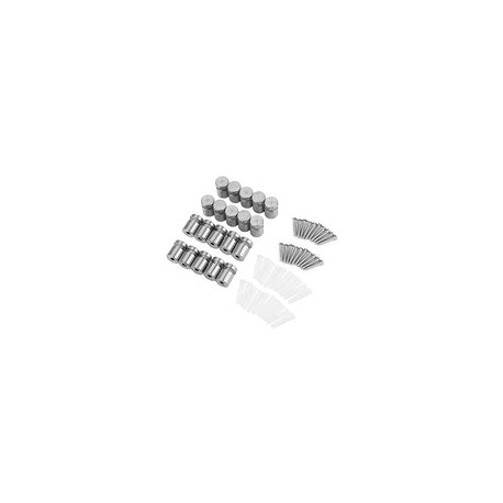 20PCS M12 * 20mm soporte de acero inoxidable tornillo perno accesorios publicidad fijación Pin soporte de vidrio soporte de per