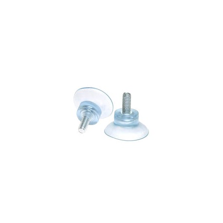 30 unidades con tornillo M6 transparente ventosa de plástico sin ganchos, para mesa de cristal