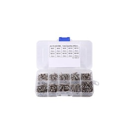 340pcs M3 Phillips Tornillos con Tuercas Tornillos de Cabeza de Cruz con Tuercas Conjunto de Tornillos y Tuercas Surtidos de Ac