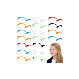 36 anteojos de seguridad para niños, anteojos de protección ocular resistentes a los arañazos, anteojos de seguridad para niños