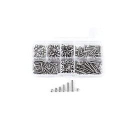230 unids Tornillos y Tuercas Set M3 Metric Acero Inoxidable Hexagonal Socket Button Head Cap Tornillos Kit