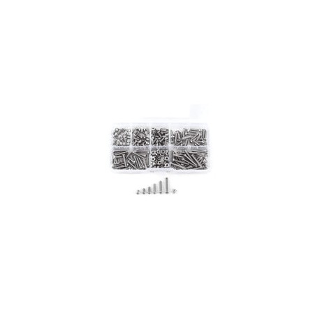 230 unids Tornillos y Tuercas Set M3 Metric Acero Inoxidable Hexagonal Socket Button Head Cap Tornillos Kit