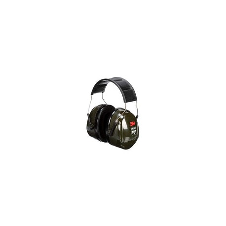 3M Peltor Optime 101 Over-the-Head Earmuffs, Hearing Conservation H7A (Pack of 1)