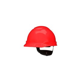 3M - Casco de seguridad SecureFit H-705SFR-UV, rojo, sin ventilación, con sensor Uvicator, suspensión de trinquete de difusión 