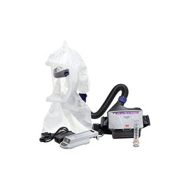 3M Respirador PAPR, kit de respirador purificador de aire Versaflo TR-300N+ ECK, fácil de limpiar, capucha desechable, farmacéu