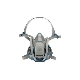 3M Rugged Comfort Quick Latch Half Facepiece Reusable Respirator 6503QL/49492, Large, Gray/Teal