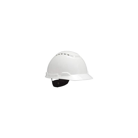 3M Sombrero duro, blanco, ligero, ventilado, indicador UV, trinquete ajustable de 4 puntos, H-701V-UV