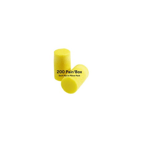 3M E-A-R Classic Plus 310-1101 - Tapones para los oídos, desechables, espuma, NRR 33, para perforar, moler, mecanizado, sierra,