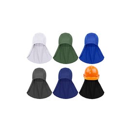 6 piezas de casco duro protector solar para el cuello, gorra elástica de enfriamiento para casco de seguridad, accesorios para 