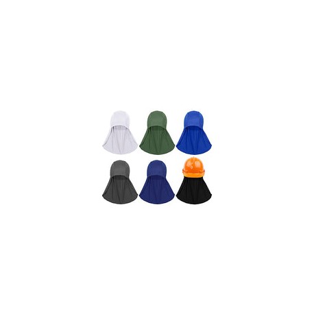 6 piezas de casco duro protector solar para el cuello, gorra elástica de enfriamiento para casco de seguridad, accesorios para 
