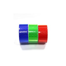3 piezas 2,5 cmx2.5 m autoadhesiva de seguridad cinta de advertencia de seguridad cinta de vidrio reflector cinta cinta adhesiv
