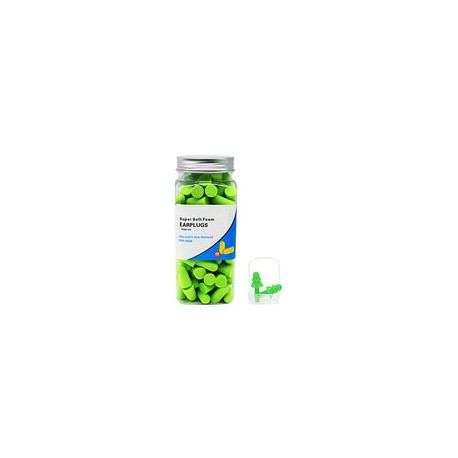 60 pares de Tapones para los oídos para dormir, 36 dB SNR, Reutilizables, tapones para oídos de espuma suaves y cómodas para re