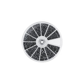 600 Piezas 12 Tipos de Tornillos Pequeños, Tuercas Y Tornillos Surtidos Kit M1 M1.2 M1.4 M1.6 para Relojes, Gafas, Electrónica