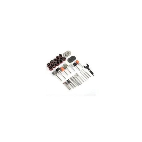 46PCS Amoladora Eléctrica Accesorio de Molienda de Aire Kit de Pulido de Corte y Lijado Papel de Lija Cepillo de Alambre de Ace