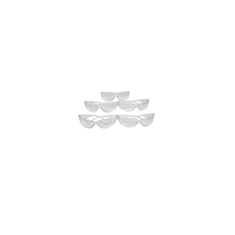 4defender Lentes de protección Transparentes para Adultos 5pz