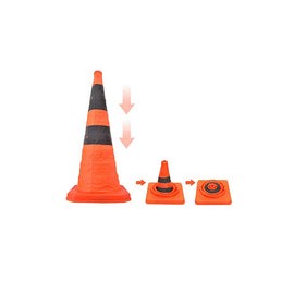 70 cm Conos de tráfico, Alta Calidad Señal de Advertencia de automóvil Señal de Carretera Cono Reflectante Señal de Seguridad T