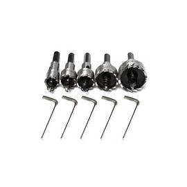 5 Piezas Sierras Perforadoras, MTQ Juego de Brocas 16-30mm, Inoxidable Agujero Herramientas Cortadora, Agujero de Acero de Alta