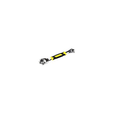8 in 1 Multifunctional Wrench,48 in 1 Wrench 360 Degree Rotatable Head Socket Wrench (Yellow)