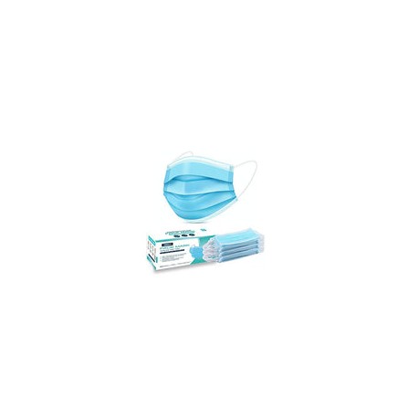 50 mascarillas desechables – Filtro antipolvo, transpirable, 3 capas de purificación