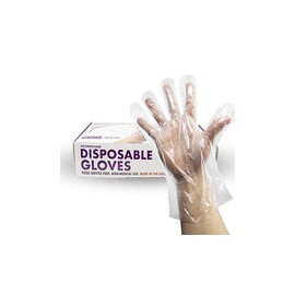 500 Guantes Desechables sin Talco Transparentes Libre de Látex y BPA Propiedades Anti-Estáticas para Uso Doméstico Cocina y Ext