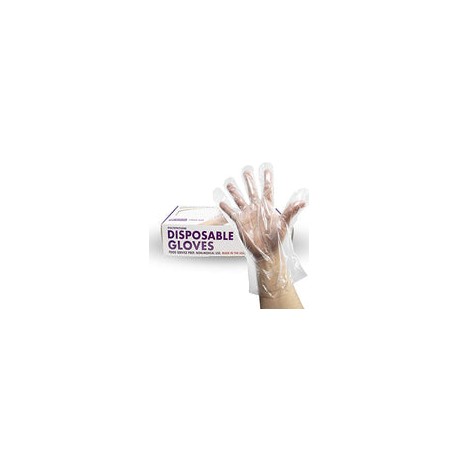 500 Guantes Desechables sin Talco Transparentes Libre de Látex y BPA Propiedades Anti-Estáticas para Uso Doméstico Cocina y Ext