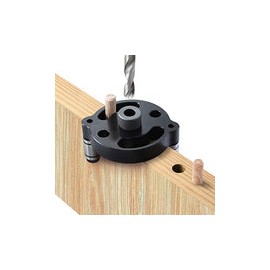 A-XINTONG - Kit de plantilla de clavija vertical autocentrante, guía de taladro de clavija, guía de taladro de 3 agujeros de al