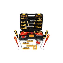 ABN Juego de destornilladores magnéticos con estuche – 72 piezas de cabeza plana, Phillips, Hex, Square, Pozidriv, Torx y desto