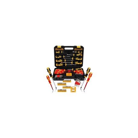 ABN Juego de destornilladores magnéticos con estuche – 72 piezas de cabeza plana, Phillips, Hex, Square, Pozidriv, Torx y desto