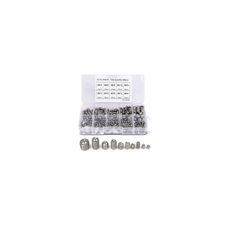 Agatige 300 Tornillos De Fijación M3 M4 M5 M6 M8, 304 Conjunto Combinado De Tornillos Hexagonales De Acero Inoxidable, Hexagona